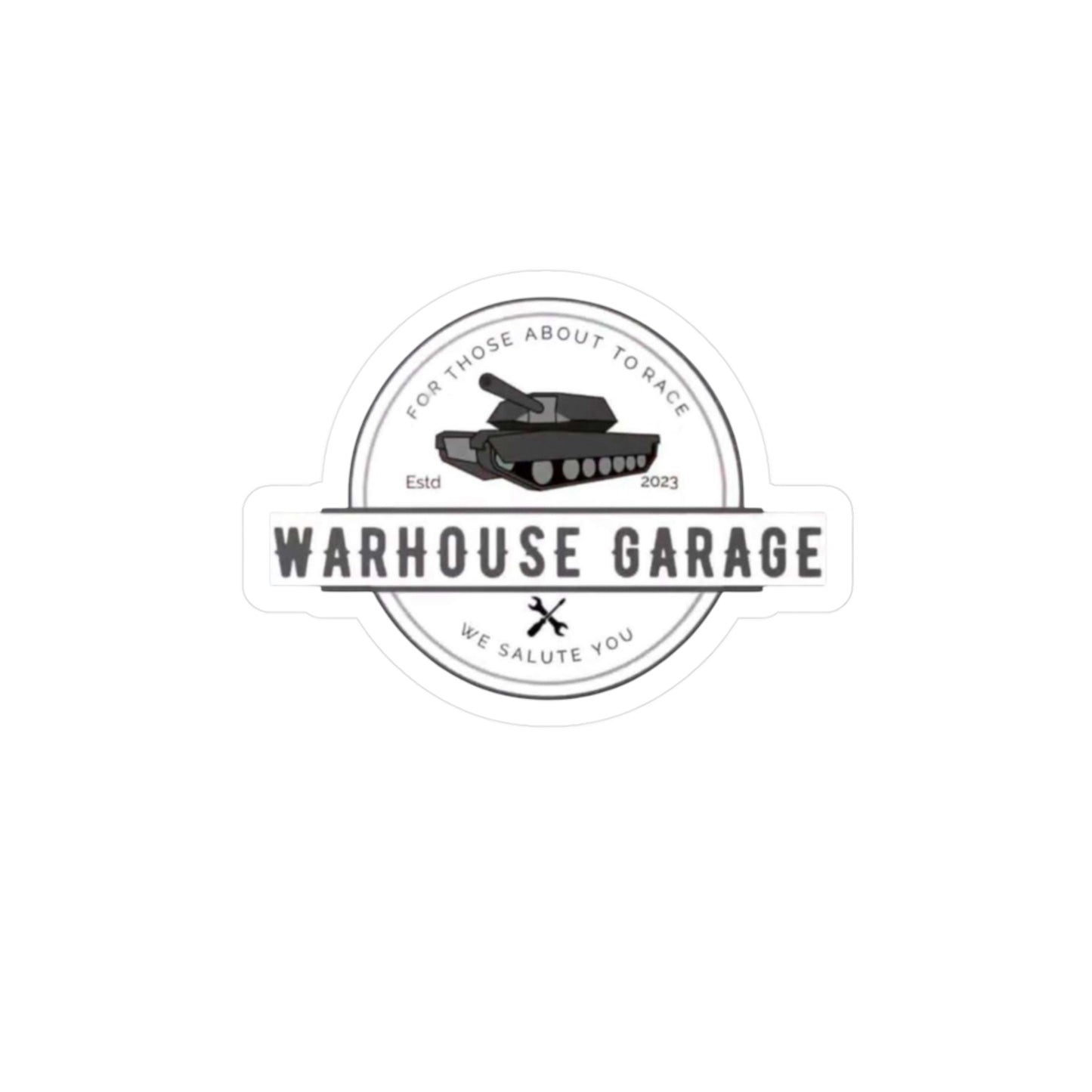 War House Garage Slap Sticker- Light
