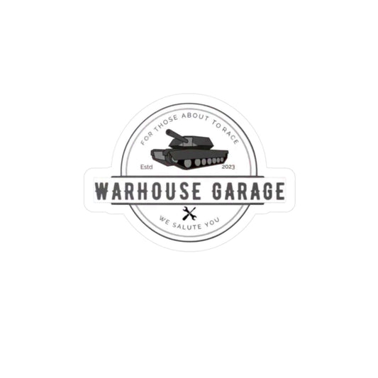 War House Garage Slap Sticker- Light
